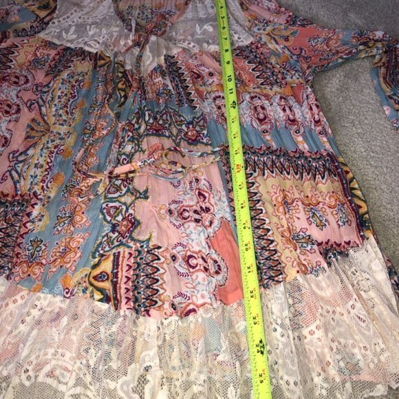 Melissa Paige Accordion Boho bohemian blouse‎ women’s large - Picture 3 of 16